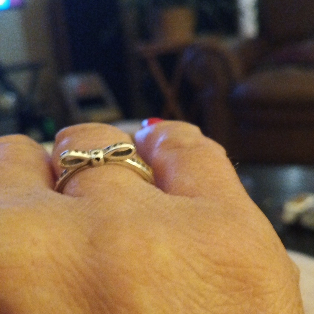 Pandora Silver Bow Ring